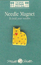 Gold Quilt Cat Magnet