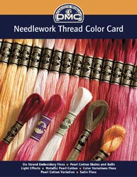 DMC Needlework Threads PRINTED Color Card 