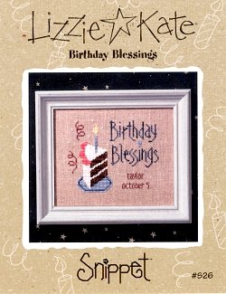 click here to view larger image of Birthday Blessings - Snippet (chart)
