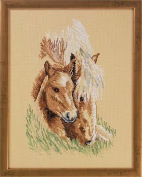 click here to view larger image of Horse Heads (counted cross stitch kit)