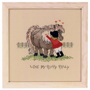click here to view larger image of Love My Puffy Polly Horse (counted cross stitch kit)
