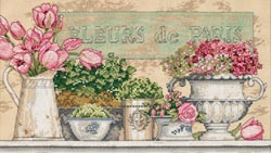 click here to view larger image of Flowers Of Paris  (counted cross stitch kit)