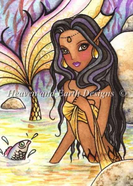 click here to view larger image of Sari Mermaid - Quick Stitch (chart)