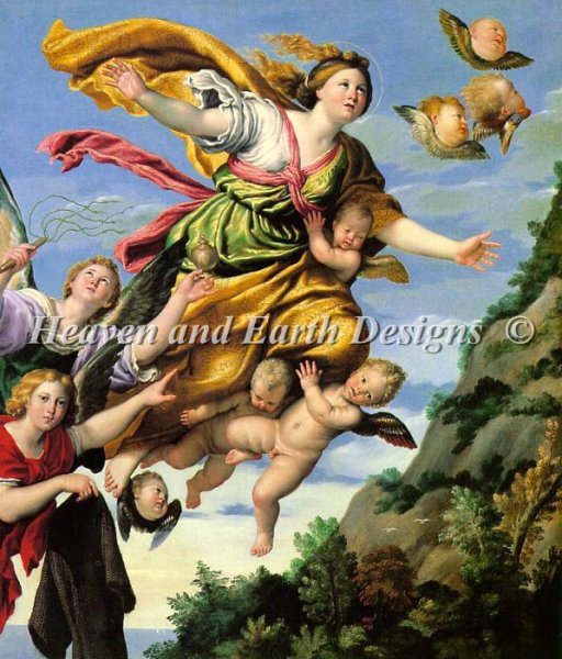 Domenichino-The Assumption of Mary Magdalene into Heaven (large print)