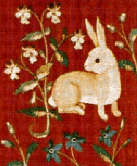 click here to view larger image of Cluny Tapestry Rabbit (chart)