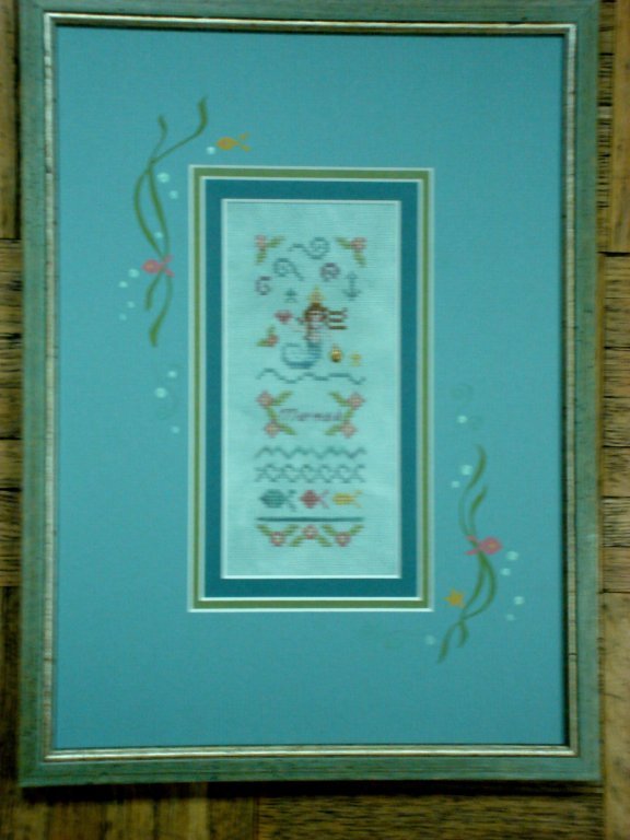 click here to view larger image of Mermaid Sampler Kit (counted cross stitch kit)