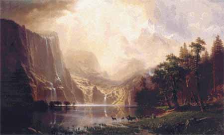 Among the Sierra Nevada Mountains, California - Albert Bierstadt