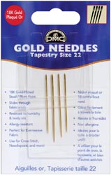 DMC Gold Tapestry Needles - Size 22