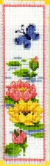 Butterfly and Waterlily Bookmark