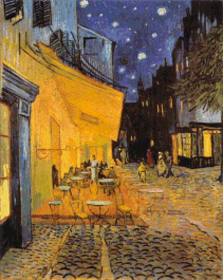 click here to view larger image of Cafe Terrace by Night - Vincent Van Gogh (chart)