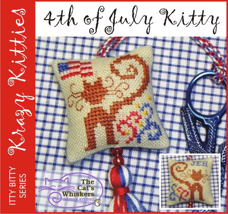 4th of July Kitty Fob