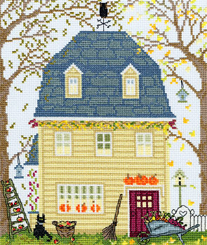New England Home Fall - Sally Swannell