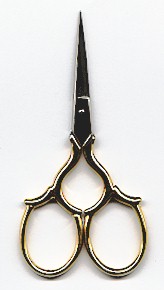 Gold handled Epaulette Scissors