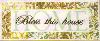 click here to view larger image of Bless This House (counted cross stitch kit)