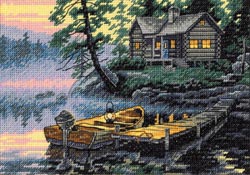 click here to view larger image of Morning Lake (counted cross stitch kit)