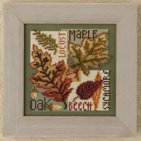 click here to view larger image of Fall Leaves (counted cross stitch kit)
