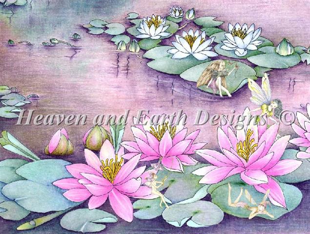 click here to view larger image of Fairies on Waterlilies (chart)