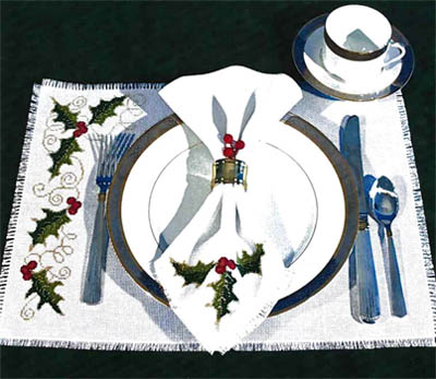 Holly Table Setting