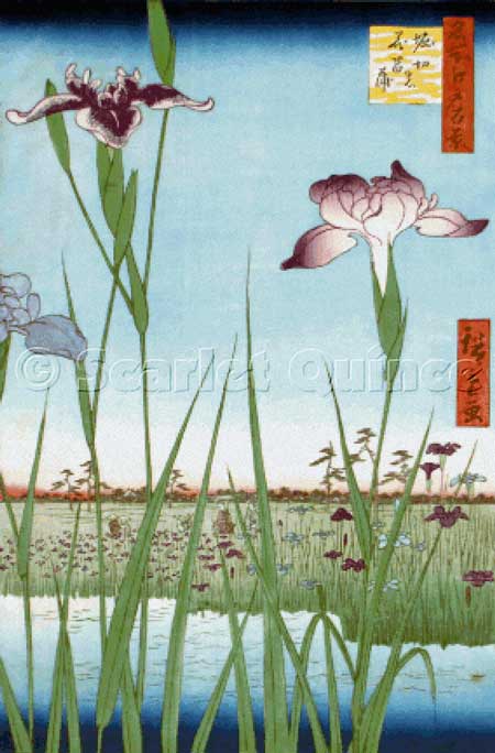 Iris Garden at Horikiri - Ando Hiroshige
