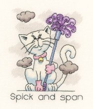 click here to view larger image of March Cat  - Calendar Cats (counted cross stitch kit)