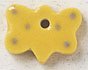 Petite Yellow Butterfly With Polka Dots