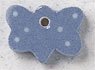 Petite Blue Butterfly With Polka Dots