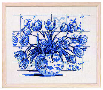 click here to view larger image of Dutch Blue Tile (counted cross stitch kit)