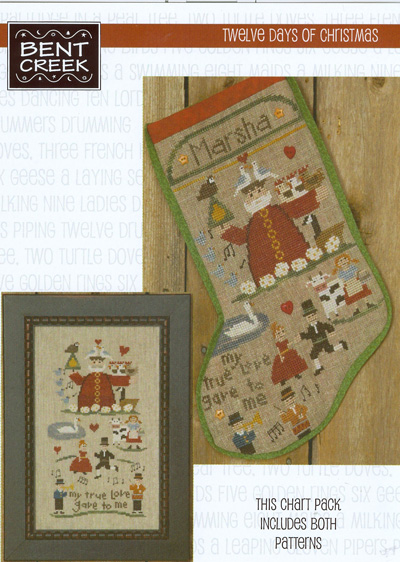 click here to view larger image of Twelve Days of Christmas Stocking (chart)