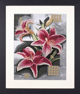 Composition of Pink Lilies - 27ct