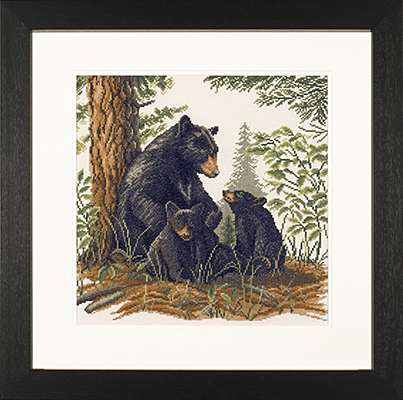 Black Bear and Cubs - 27ct