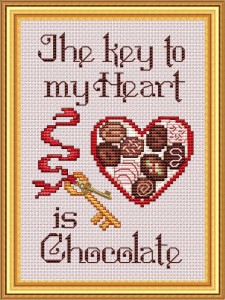 Key to my heart is chocolate-Sue Hillis