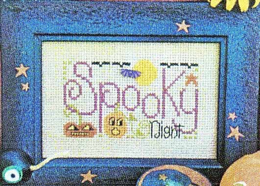 click here to view larger image of Spooky Night (counted cross stitch kit)