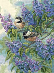 Chickadees & Lilacs 