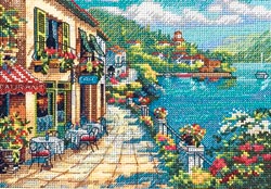 click here to view larger image of Overlook Cafe (counted cross stitch kit)