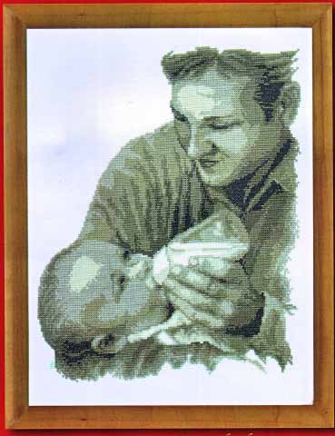 click here to view larger image of Le Pere Et L'Enfant (counted cross stitch kit)