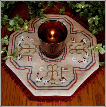 click here to view larger image of Little Candle Mats - American Sheep (chart)
