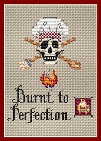 Burnt To Perfection w/charm - Sue Hillis