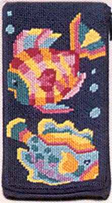 click here to view larger image of Tropical Fish Eyeglass case (needlepoint kits)
