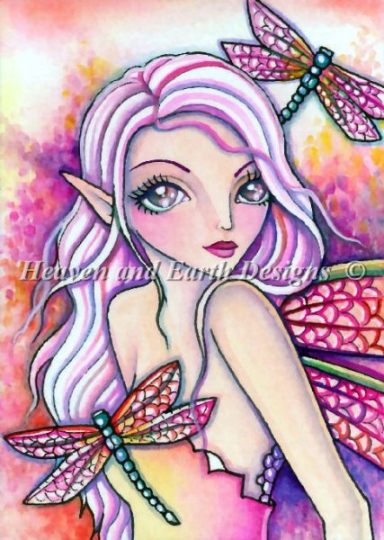 Pink Dragonfly - Quick Stitch