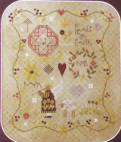 click here to view larger image of Glad Tidings Sampler Kit (counted cross stitch kit)