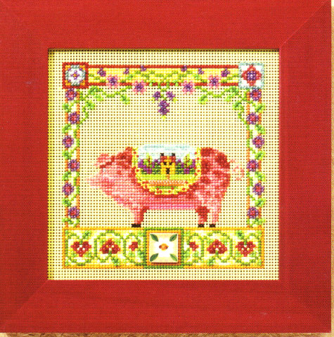 click here to view larger image of Percy Pig (counted cross stitch kit)