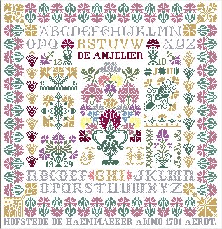click here to view larger image of Carnation Sampler (chart)
