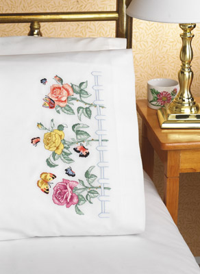 Rose Garden Pillowcase Pair