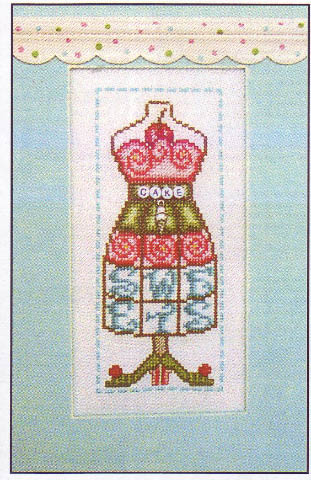 click here to view larger image of Sweet Cake  - Dress Form (chart)