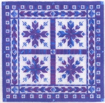 click here to view larger image of Nordic Snowflakes (counted canvas chart)