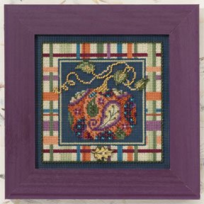 click here to view larger image of Paisley Pumpkin (counted cross stitch kit)
