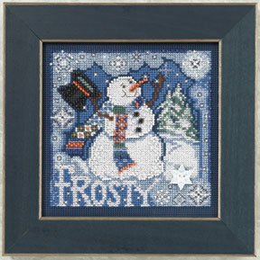 click here to view larger image of Frosty Snowman (counted cross stitch kit)