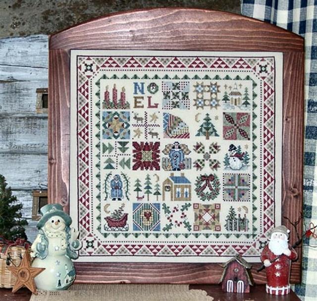 click here to view larger image of Quilt Sampler IX- Country Christmas Blocks (chart)
