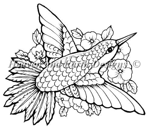 click here to view larger image of Hummingbird  - Quick Stitch (chart)