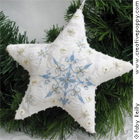 Frosty Star Ornament